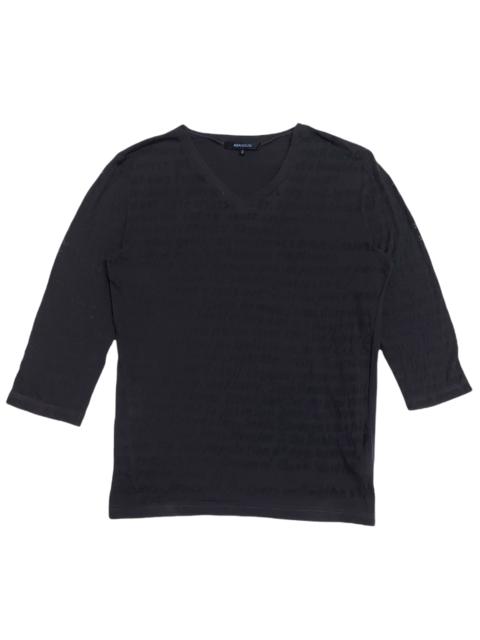 Other Designers Designer - RARE! ABAHOUSE JAPAN MESH "POETIC" WRITING