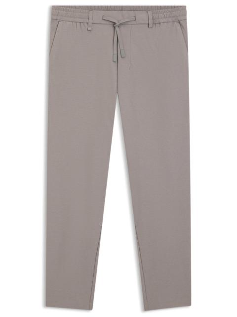 BOSS RELAXED-FIT TROUSERS IN WAFFLE FABRIC
