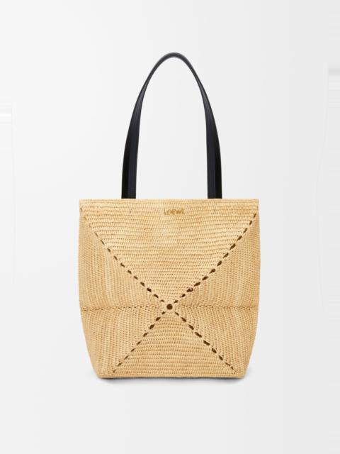 Loewe Puzzle Fold Tote in raffia