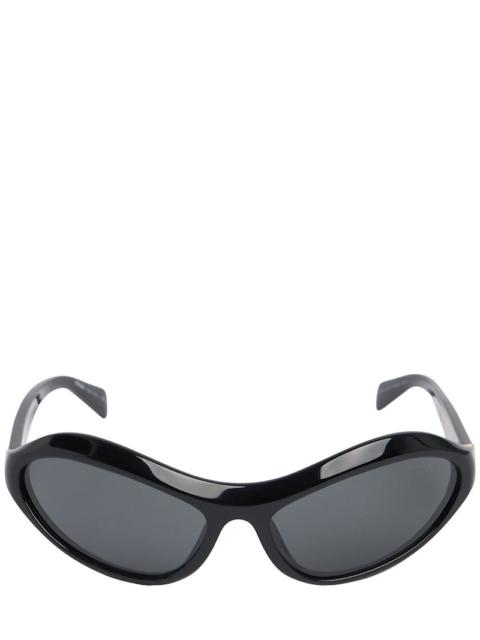 Round acetate sunglasses