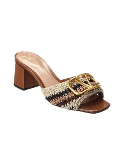 Valentino Valentino VLogo Signature 60 Woven & Leather Sandal