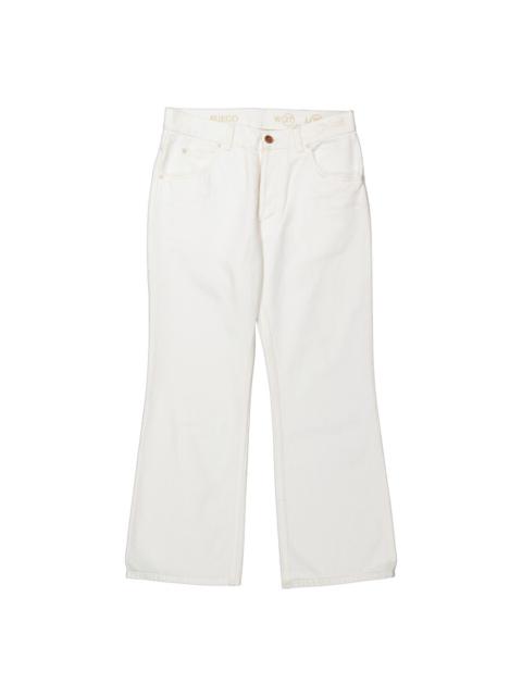 Chloé Chloe Ladies White Fuego Cropped Bootcut Jeans, Waist Size 27"