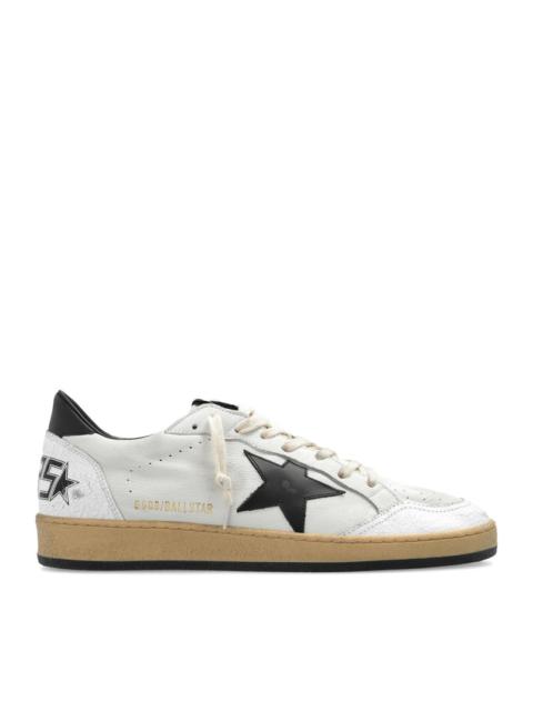 Golden Goose Golden Goose Deluxe Brand Men Ball-Star Sneakers In White Nappa With Black Star