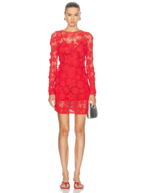 AKNVAS for FWRD Cece Crochet Mini Dress