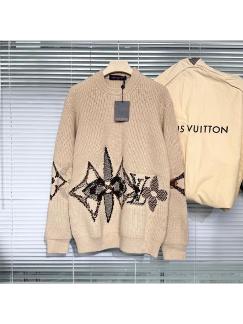 Louis Vuitton Louis Vuitton (LV) chunky knit sweater from the SKI (skiing) collection.