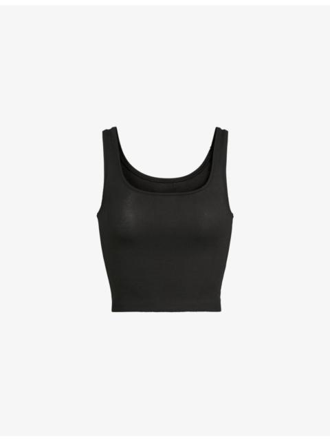 SKIMS Ribbed stretch-cotton tank top