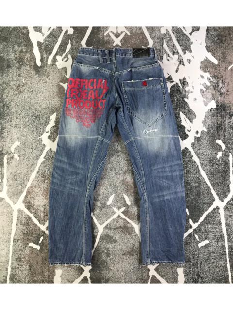 Other Designers Vintage - Real B Voice Faded Blue Jeans KJ2049