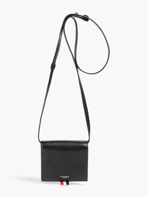 Thom Browne Pebbled-leather cardholder
