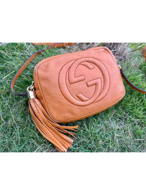 GUCCI Authentic Gucci Soho Disco Leather Small Crossbody Bag
