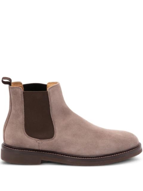 Brunello Cucinelli Beatles Suede Ankle Boots