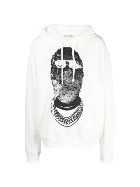 ih nom uh nit graphic-print drawstring hoodie
