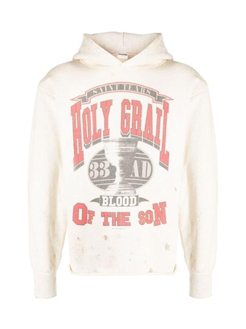 SAINT M×××××× COTTON GRAPHIC PRINT HOODIE