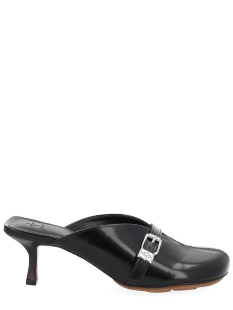 GANNI OLEATEX HEELED MULES