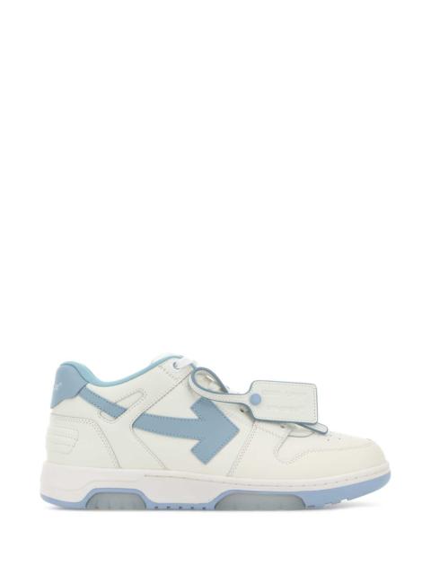 Off-White Off White Men White Leather Out Of Office Sneakers