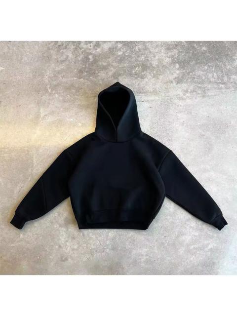 Streetwear - Solid Black Hoodie