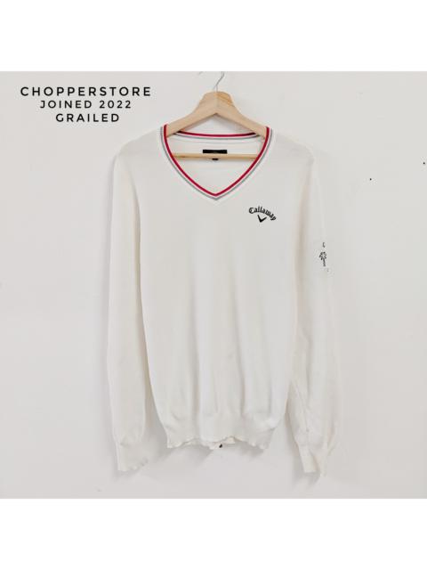 Other Designers Very Rare - Vintage Callaway Logo White Knitwear Sweater Jumper