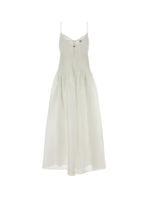 TORY BURCH White linen blend dress