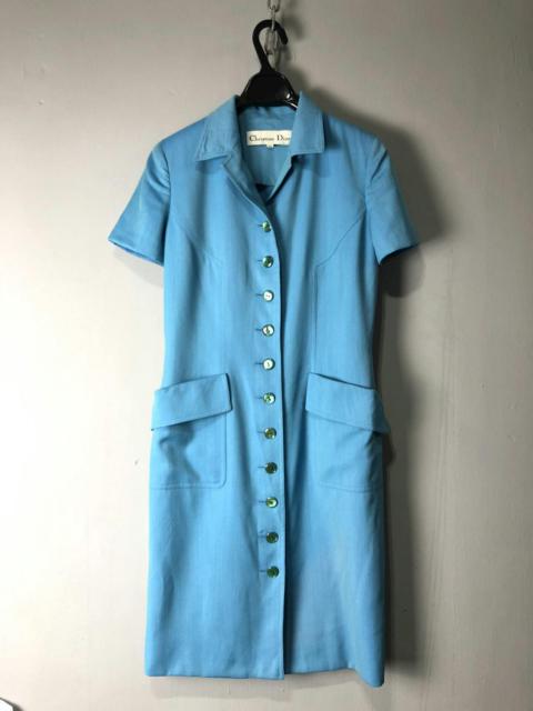 Vintage Christian Dior short sleeve midi dress