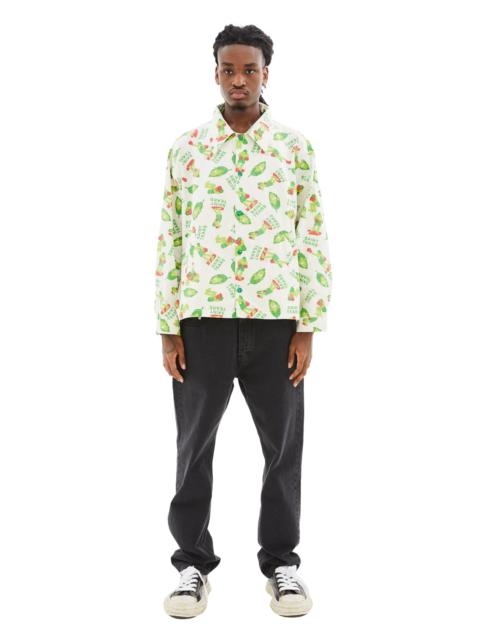 SAINT M×××××× DENIM TEARS BOXER COACH JACKET (WHITE)