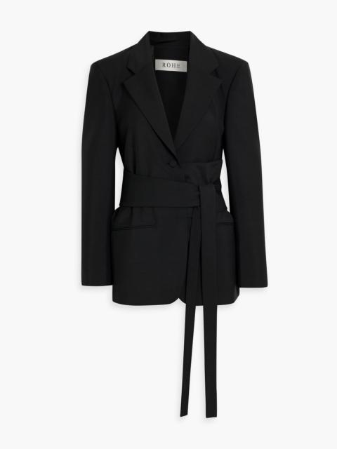 RÓHE Belted wool and mohair-blend blazer