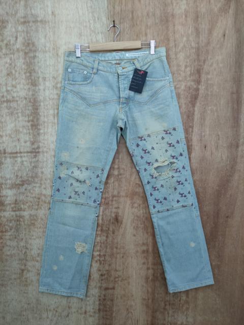 Other Designers Issey Miyake - Sunao Kuwahara japan designer distressed denim pants#46-XX3