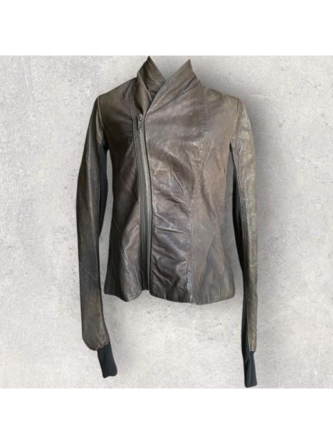 Rick Owens SS12 Leather Jacket Dark Shadow Color