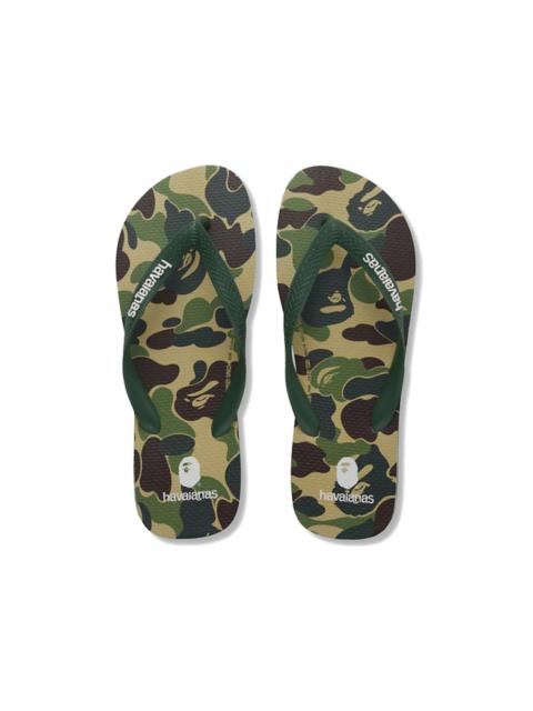 A BATHING APE® A Bathing Ape Havaianas Green Camo