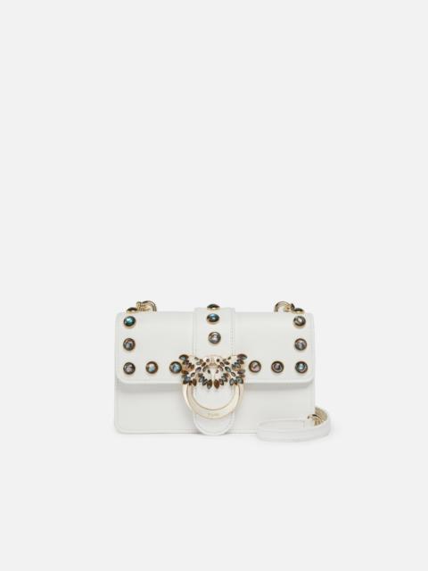 PINKO LOVE BAG CROSSBODY BAG WITH MOTHER-OF-PEARL STUDS PINKO GALLERIA