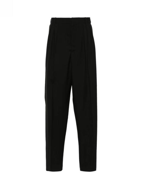KENZO WOOL PLEATED TAILORED TROUSERS