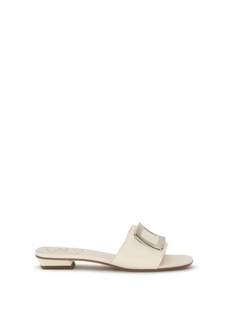 Roger Vivier Roger Vivier Leather Slide Sandals