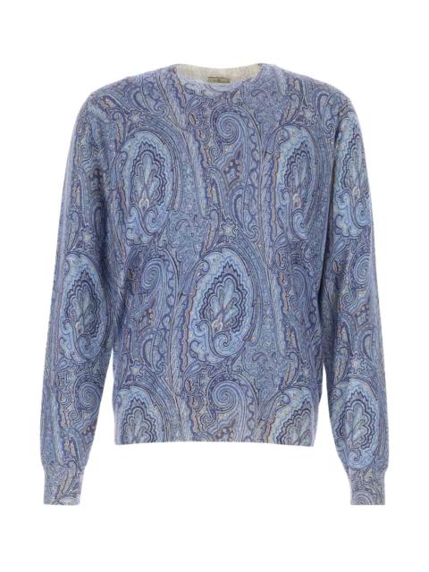 Etro Etro Men Printed Silk Blend Sweater