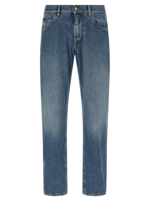 Dolce & Gabbana Dolce & Gabbana Men Heraldic Embroidery Jeans