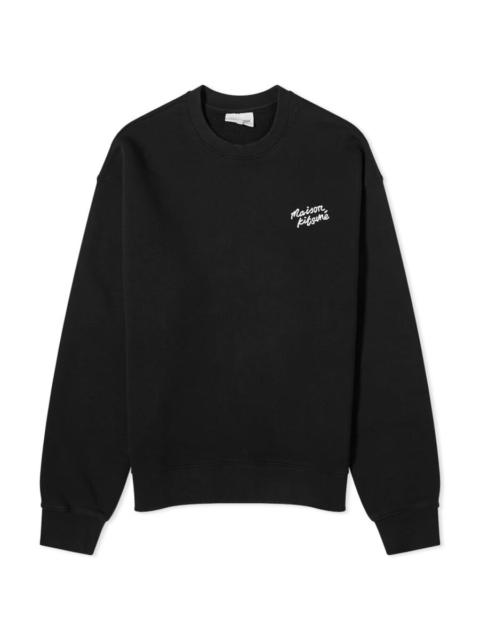 Maison Kitsuné Maison Kitsune Embroidered Logo Cotton Sweatshirt,