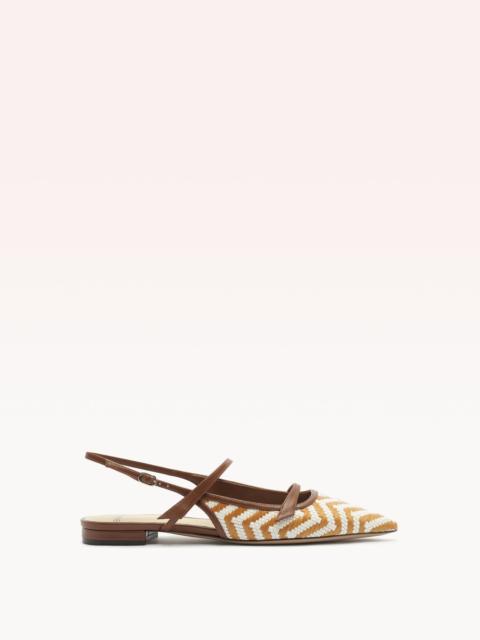 ALEXANDRE BIRMAN TITA RAFFIA ZIG FLAT ESPRESSO