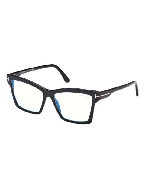 TOM FORD Tom Ford Blue Light Block Square Ladies Eyeglasses FT5964-B 001 54