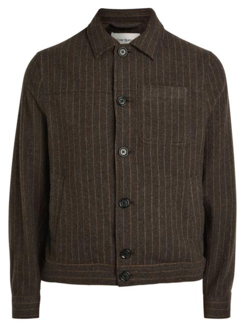 Oliver Spencer Oliver Spencer Buffalo Striped Wool-blend Overshirt