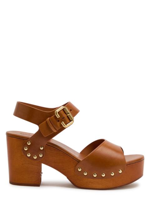 Chloe Jeannette Leather Platform Sandals