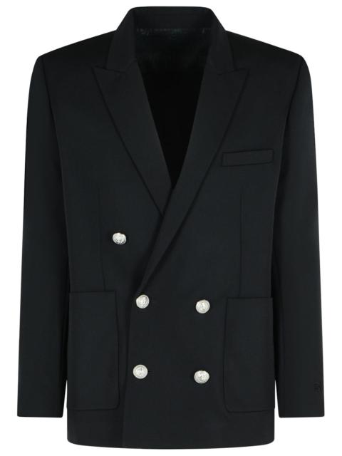 Balmain Balmain Black Virgin Wool Blazer Men