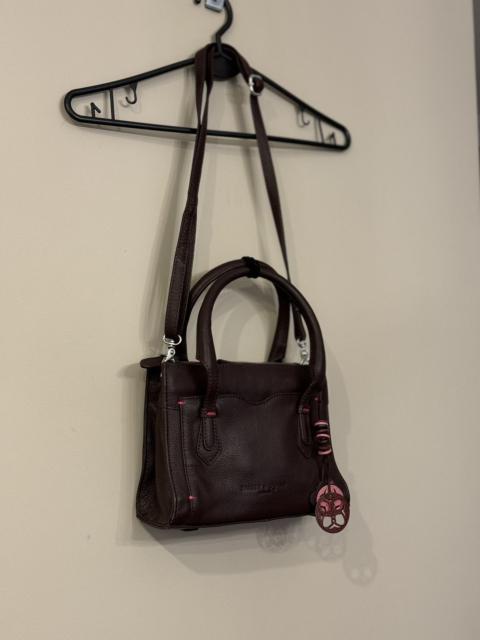 Other Designers Vintage - Bailey & Quinn London leather burgundy shoulder bag hand