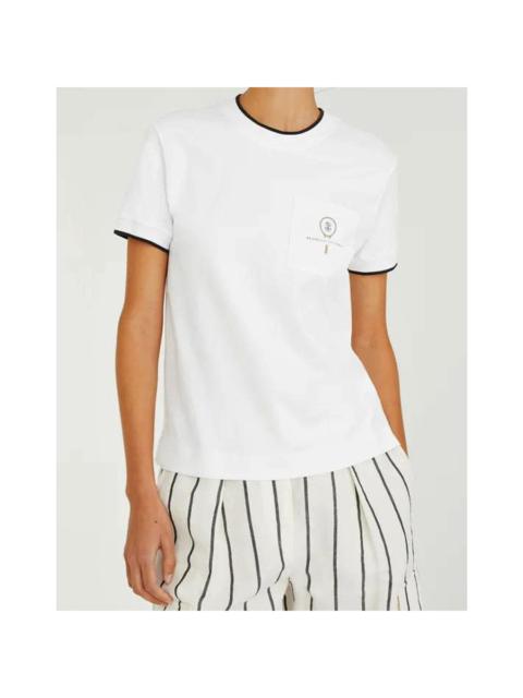 Brunello Cucinelli Brunello Cucinelli White Cotton Crew Neck T-Shirt