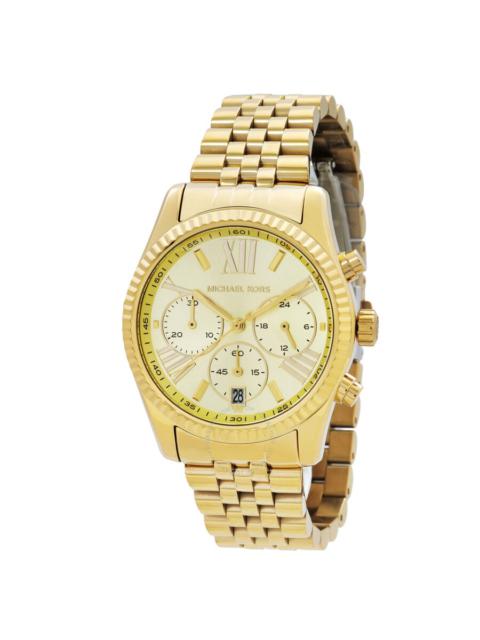 MICHAEL KORS Michael Kors Lexington Chronograph Quartz Gold Dial Ladies Watch MK7378