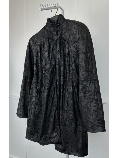 Other Designers Bally Sally Floral Leather Cape Jackets Vintage
