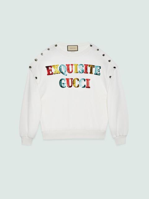 GUCCI Gucci Exquisite Gucci Cotton Sweatshirt
