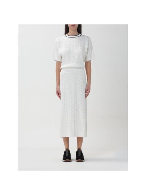Brunello Cucinelli Brunello Cucinelli Wowhite Cable Knit Dress