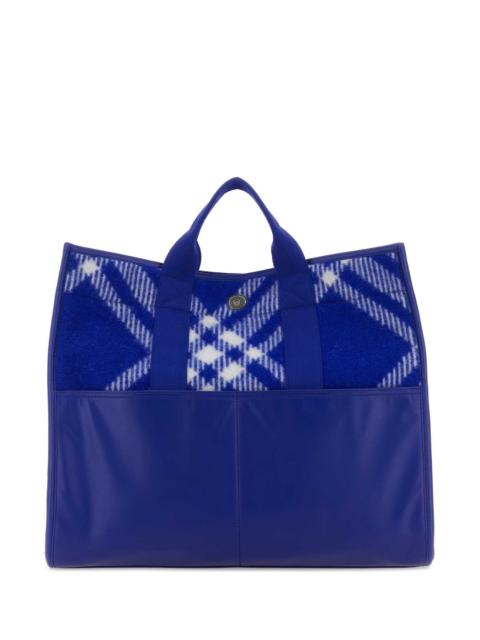 Burberry Burberry Men Embroidered Fabric Knight Shopping Bag