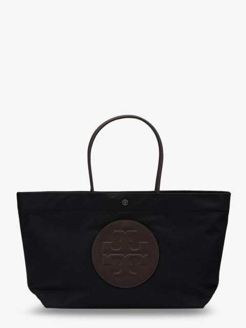 TORY BURCH Tory Burch Ella Twist Nylon Shoulder Bag With Maxi Front Logo Patch