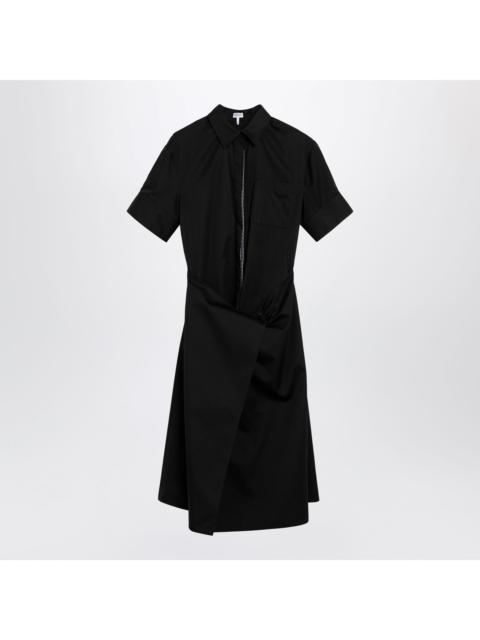 Loewe Loewe Black Cotton Shirt Dress Women