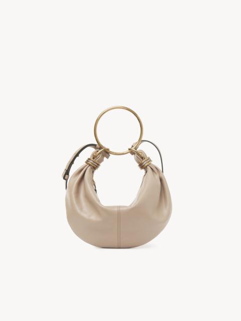 Chloé SMALL BRACELET HOBO BAG IN GRAINED LEATHER
