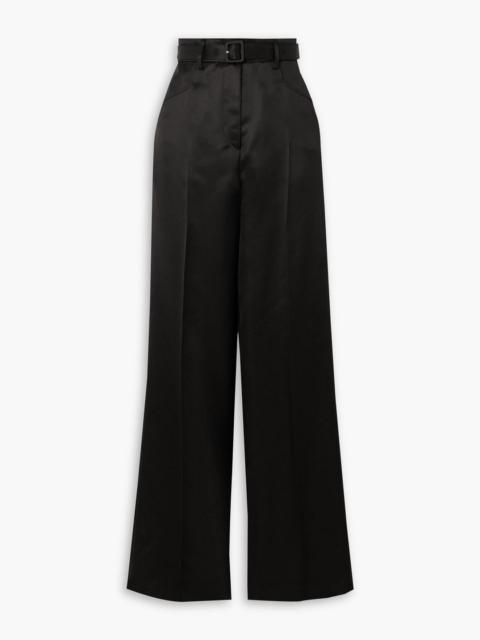 GABRIELA HEARST Norman belted wool and silk-blend straight-leg pants