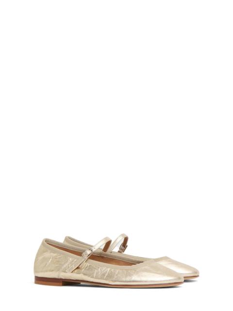Mansur Gavriel Mansur Gavriel Dance Mary Jane Flat in Crinkle Gold at Nordstrom